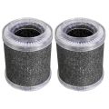 2Pcs HEPA Replacement Filter Activated Carbon Filters for Air Purifier to Remove Airborn Contaminants and Odors. 