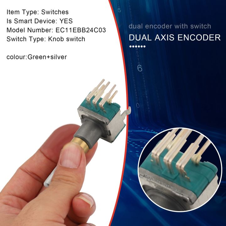 EC11EBB24C03%20Dual%20Axis%20Encoder%20with%20Switch%2030%20Positioning%20Number%2015%20Pulse%20Point%20Handle%2025mm%20-%20Image%208