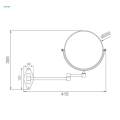 Wall Mount Vanity Double Sided Vanity Mirror for Bathroom.