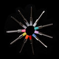 100Pcs Dental Polisher Nylon Latch Flat Brushes Polishing Prophy Brush. 