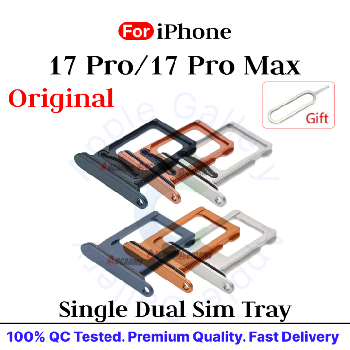 iPhone%2017/17%20Pro/17%20Pro%20Max%20Single%20And%20Dual%20Sim%20Card%20Tray%20Holder%20Sim%20Adapto%20Replacement%20Parts%20-%20Image%207