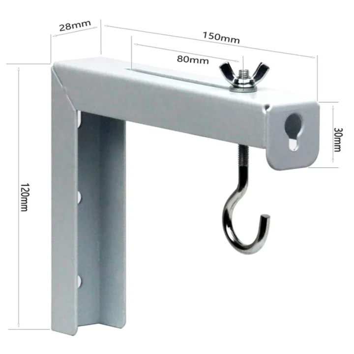 2Pcs%20Projector%20Curtain%20Hanger%20Adjustable%20Extension%20Mount%20Stand%20Mounting%20Hanger%20Holder%20-%20Image%202