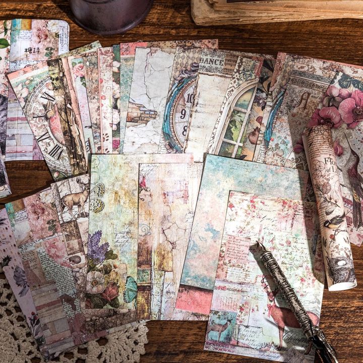 50%20pcs%20Vintage%20Art%20Material%20paper%20Diy%20Decorative%20paper%20for%20Scrapbooking%20hand%20made%20Junk%20Journaling%20supplies%20Craft%20Supplies%20-%20Image%204