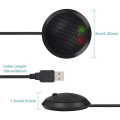 LKPCIGCXM 2X Conference USB Microphone,Omnidirectional Condenser PC Microphone with Mute Button LED Indicator,Plug & Play,for Game. 