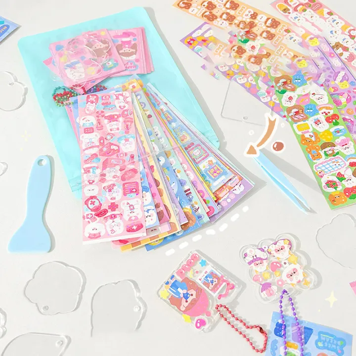 1Set%20Creative%20Goo%20Card%20Sticker%20Set%20DIY%20Keychain%20Lovely%20Cartoon%20Handmade%20Tweezers%20Shovel%20Scrapbook%20Tools%20Kawaii%20Stationery%20Supply%20-%20Image%203