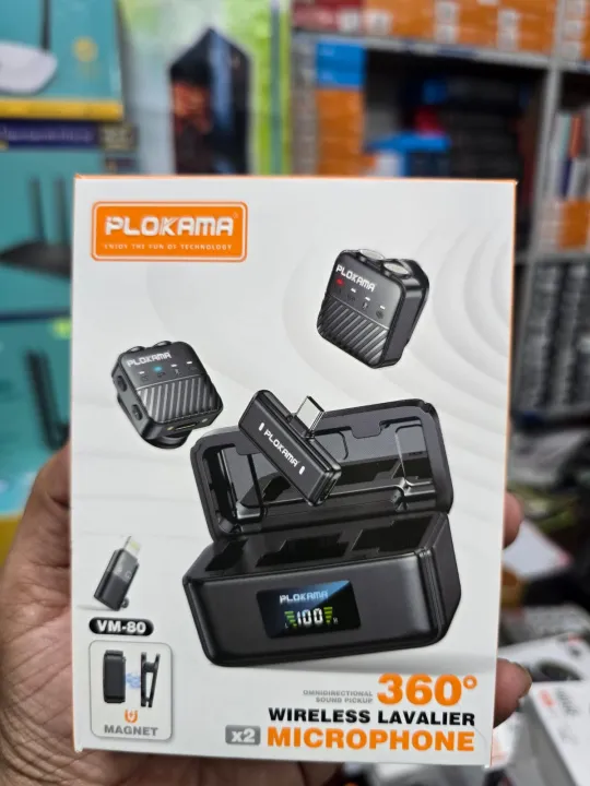 PLOKAMA%20VM-80%20Wireless%20Lavalier%20Microphone%20Set%20%E2%80%93%20Professional%20Plug%20&%20Play%20Mic%20for%20Vlogging,%20Interview%20&%20Live%20Streaming%20%7C%20-%20Image%205