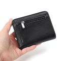 Slim Wallet Men Genuine Leather Thin Pocket Wallet for Men Short Purse Cowhide Mens Mini Wallets Card Holder Small Coin Purse. 