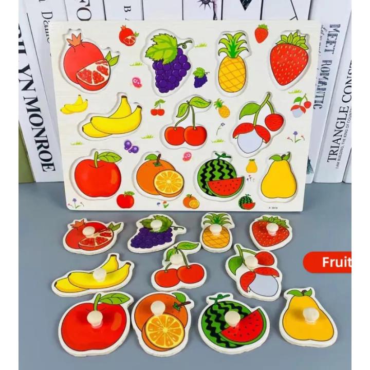 Wooden Vegetables And Fruits Puzzle