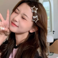 2/4Pcs Y2k Star Hair Clips Girl's Cute Metal Star Hair Clip Five-pointed Star Hairpins Hair Accessories.