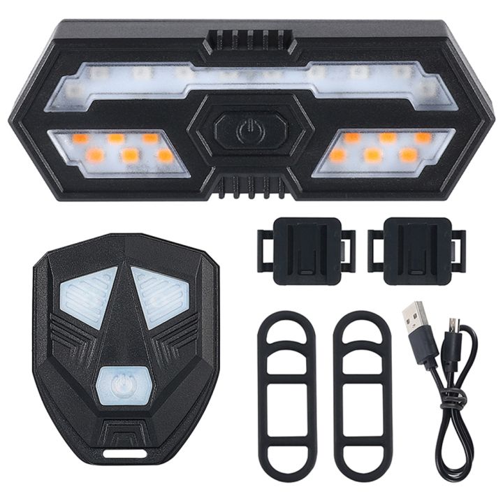 Bike Turn Signals Remote Control MTB LED Rear Light with Horn