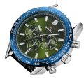 Swish foreign trade cross-border watch three eyes six needle movement chronograph function calendar silicone tape men's watch 1120.