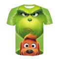 Summer men's T shirt Shrek 3d print funny t-shirts streetwear fashion hop round neck short-sleeved oversized t shirt.