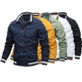 Quality Bomber Casual Jacket Men Autumn Zipper Outerwear Mandarin Sportswear Mens Jackets for Male Windbreaker Coats Spring.