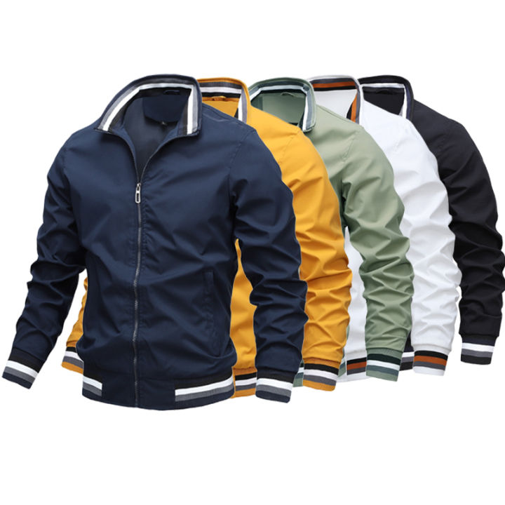 Quality Bomber Casual Jacket Men Autumn Zipper Outerwear