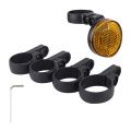 For Air Tag Bike Reflective Tail Light Bicycle Rack for Tail Safety Warning Lamp Bike Rear Reflector Yellow Easy to Use.
