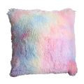 Cushion Cover Fluffy Widely Applied Square Shaped Decorative Plush Sofa Pillowcases for Couch. 