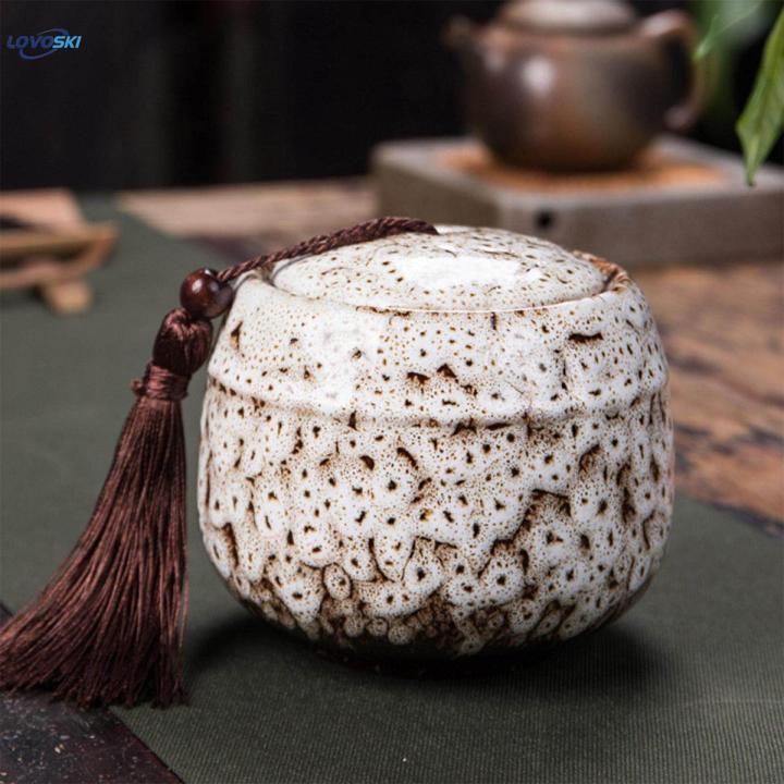 Ceramic Tea Canister Porcelain Ginger Jar Decor Table Centerpiece Coffee Storage Ports Jars Food Container for Restaurant Housewarming Hotel