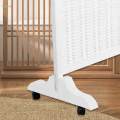 Screen Divider Stand Wooden Frame Wood Base for Dressing Room Office.