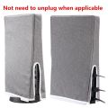 Dust Cover Protective Cover Waterproof and Scratch Resistant Gaming Protective Shell Suitable for Ps5 Game Console Gray.