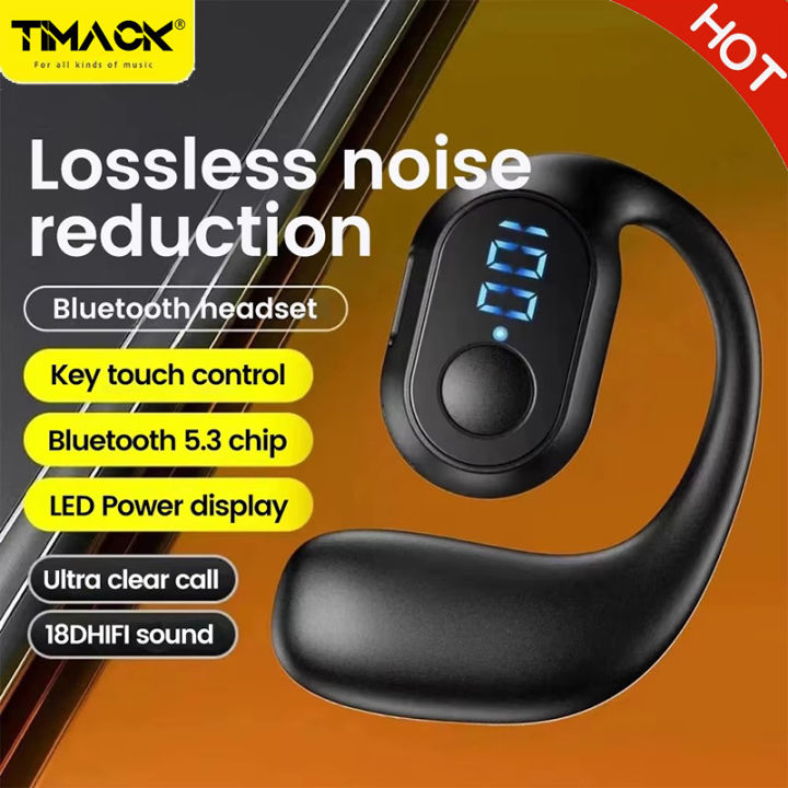 Timack® KY2 PRO Wireless Earphones Air Conduction OWS Headphone HiFi Ear-Hook Music Sports Noise Cancel Headset For All Smartphones
