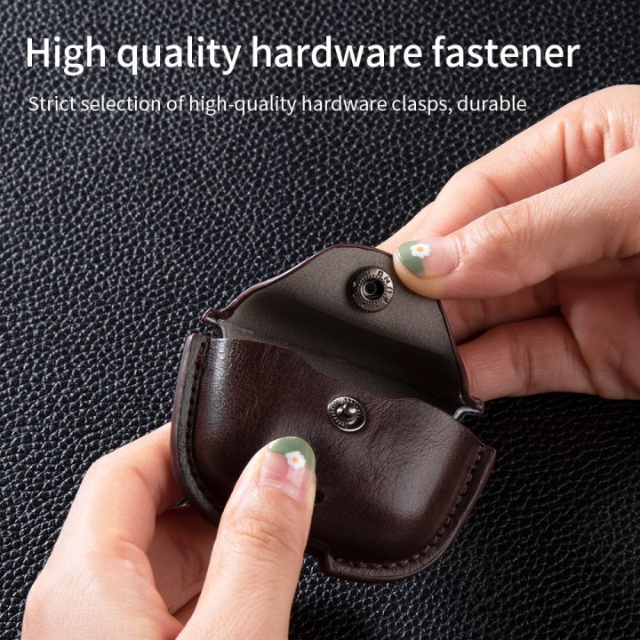 Leather%20TWS%20Earphone%20Protective%20Case%20with%20Hook%20For%20Huawei%20FreeBuds%20SE%202%20-%20Image%204