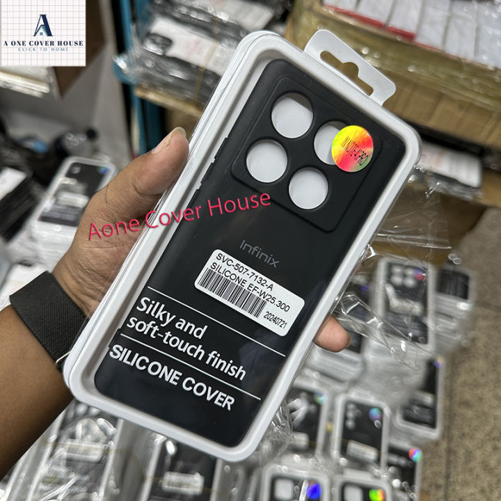 For Infinix Note 40 Pro Box Premium Soft Silicone Shockproof Camera Bumper Protective Trendy Stylish Back Cover