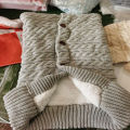 Spring, autumn and winter knitted sleeping bags, stroller sleeping bags, swaddling strollers, sleeping bags, buttons, twist sleeping bags, velvet and thickened quilts. 