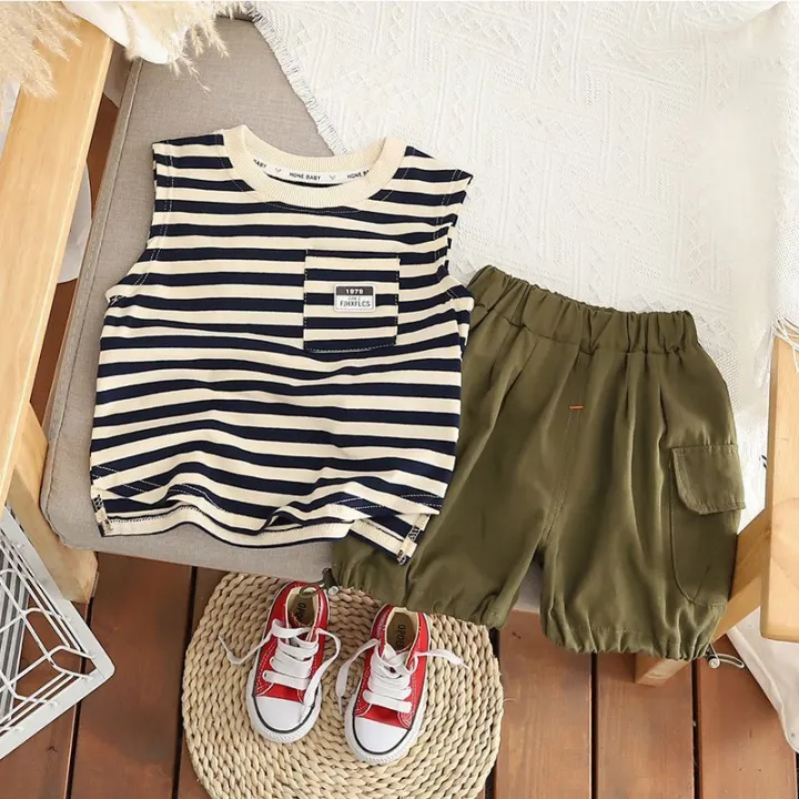 2024%20Children's%20Short%20Sleeve%20Dinosaur%20Set%20Summer%20New%20Boys%20Kids%20Baby%20T-shirt%20Shorts%202-Piece%20Set%20Korean%20Version%20-%20Image%207