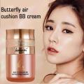Butterfly Puff Air Cushion BB Cream Natural Concealer Face Base Makeup Breathable Whitening Moisturizing Oil Control CC Cream.