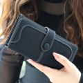 Many Departments Faux Suede Long Wallet Women Matte Leather Lady Purse High Quality Female Wallets Card Holder Clutch Carteras. 