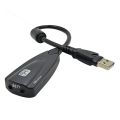 High Quality 5HV2 USB 2.0 Virtual 7.1 Channel Audio External Sound Card. 