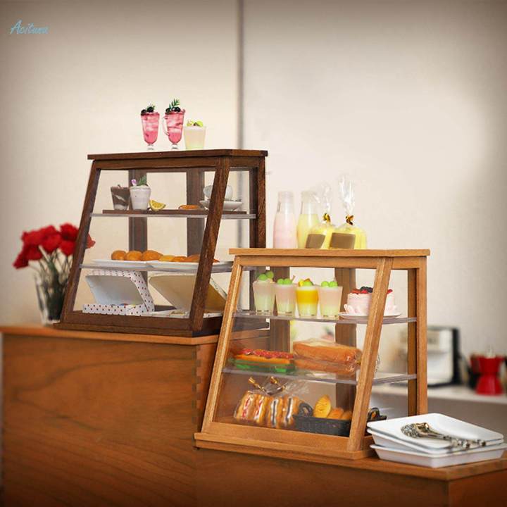 Miniature%20Bakery%20Case%201/12%20Clear%20Doll%20House%20Cakes%20Cabinet%20Ornaments%20-%20Image%207