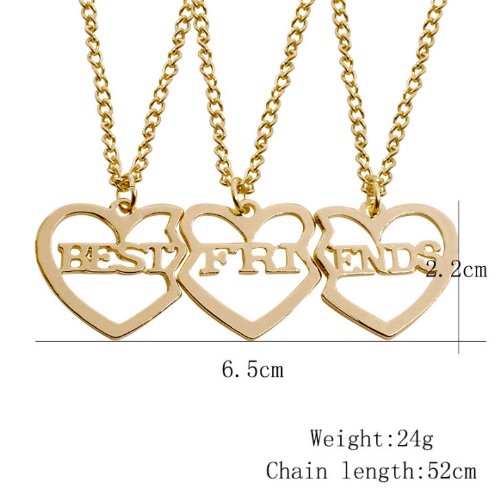 3%20Pcs/Set%20Best%20Friends%20Necklace%20Heart%20Shaped%20Pendant%20BFF%20Necklaces%20Friendship%20Choker%20For%20Women%20Girls%20Sisters%20Chains%20Gift%20-%20Image%205