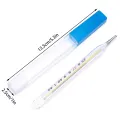 1PC Mercurial Glass Thermometer Large Screen Clear Reading Clinical Measurement Device Human Tature Thermometer. 