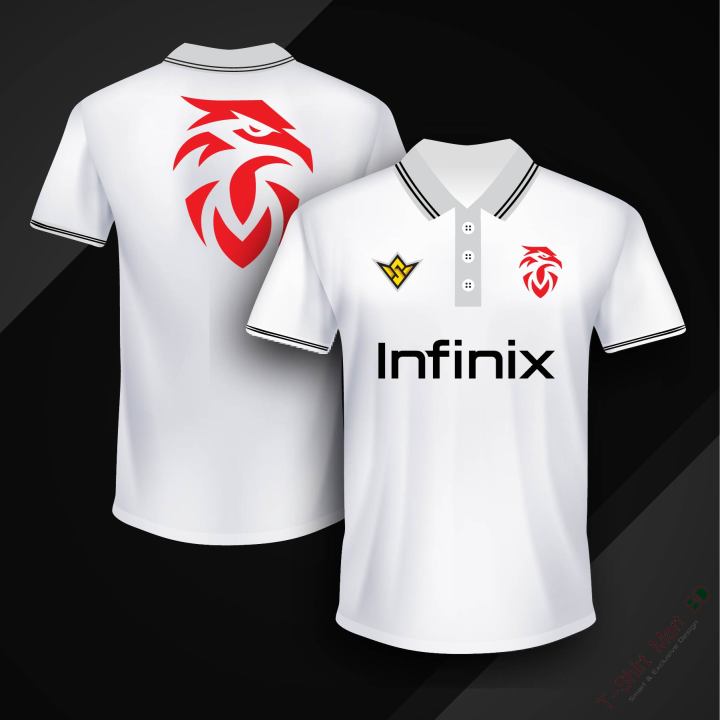 Free Fire World Series Jersey For Men - Half Sleeve Collar Polo t shirt - Free Fire Esports Teams Jersey