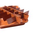 Non-Stick Pan Tin With Dividers,Heavy-Duty Divided,Dark Gold. 