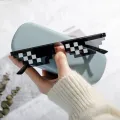 【KuaKe Mall】（NEW）Thug Life for TikTok - Square Triangle Cool Viral Sunglasses Nicedays New Glasses Anime Sunglasses My World Fashion Personality Pixel Sunglasses. 