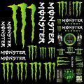 A01 Racing For Monster Energy Stickers Logo Helmet Bike Decals Set For Motogp. 