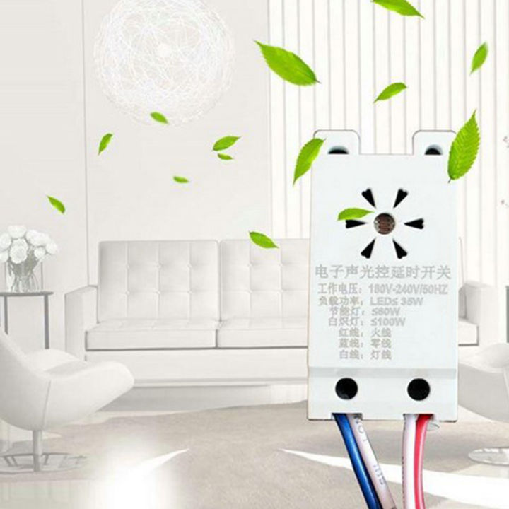 220V Module Detector Sounds Voice Sensor Intelligent Auto On Off Lights switch Jessica