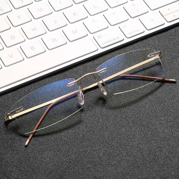 Men%20Rimless%20Reading%20Glasses%20Women%20Presbyopic%20Lens%20Eyewear%20Anti%20Blue%20Light%20Blocking%20Glasses%20TR90%20Metal%20Titanium%20Eyeglasses%20Frame%20-%20Image%203
