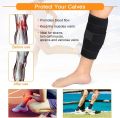 Calf Brace Adjustable Shin Splint Support Sleeve Leg Compression Wrap for Pulled Calf Muscle Pain Strain Injury, Swelling, Fits Men and Women.