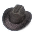Sequined Cowboy Hats Fancy Performance Headwear Glitter Cowboy Hats Party Cool Jazz Hat European And American Sequins. 