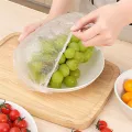 100Pcs Disposable Plastic Wrap Food Cover Elastic Plastic Wrap for Fruit Bowls Cups Caps Storage Kitchen Fresh Keeping Saver Bag. 