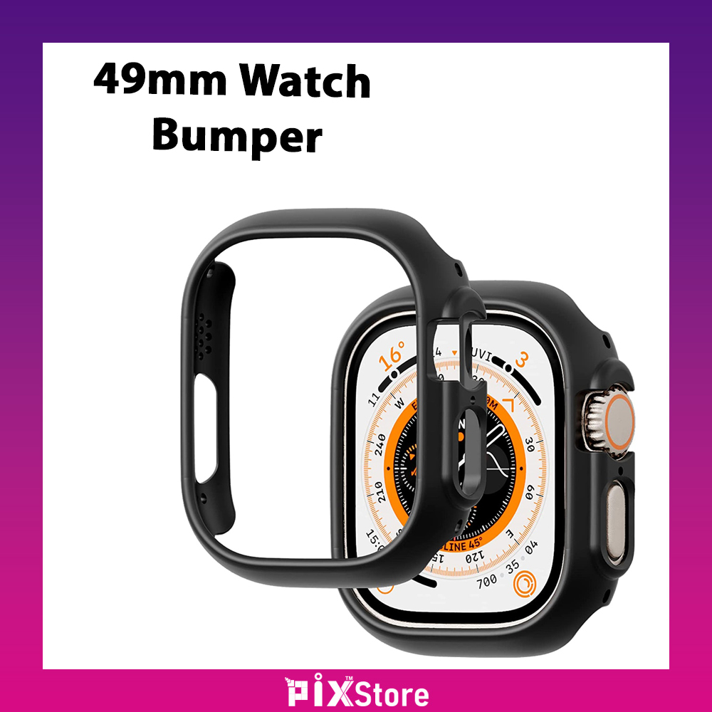 Apple Watch Ultra Bumper 49mm Bumper Case - No Screen Protector - Body Coverage PC Bumper Case for Apple Watch Ultra 49mm
