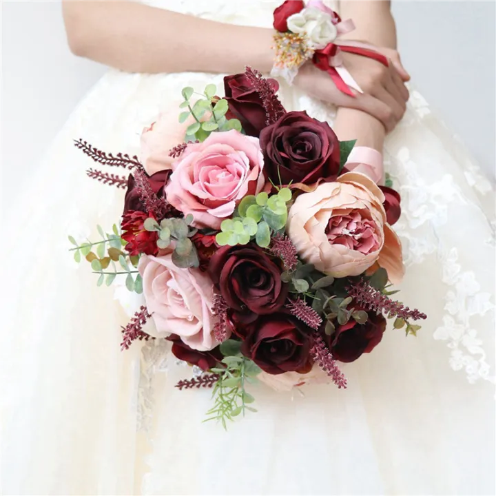 BRADOO%203X%20Burdy%20Dusty%20Pink%20Rose%20Bouquet%20-%20Blush%20Blooming%20Peony%20with%20Eucalyptus%20Perfect%20Bridal%20Wedding%20Flowers%20-%20Image%207