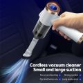 Wireless Handheld Car Vacuum Cleaner 90 Degrees Foldable Portable Vacuum Cleaner for Car / Home Cleaning 9000Pa Suction 120W Rechargeable Cordless Vacuum Cleaner with LED Lighting. 