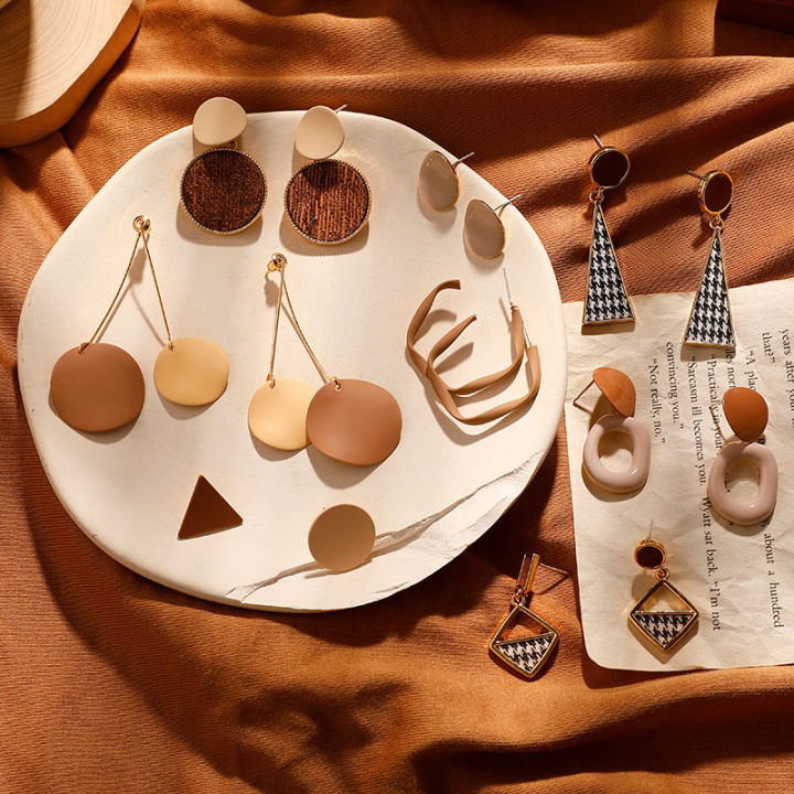 Vintage%20Hikaw%20Silver%20Earrings%20for%20Piercing%20S925%202021%20Trend%20Fashion%20Gold%20Big%20Hoop%20Earrings%20for%20Women%20Vintage%20Bohemian%20Punk%20Pendants%20Tassel%20Earrings%20Jewelry%20Set%20-%20Image%203