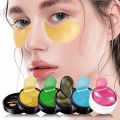 Ilisya 60pcs-Gold Collagen Eye Mask Seaweed Green Algae Eye Patches for Dark Circle Hydrating Eye Pad Anti-Wrinkles Nourishing. 