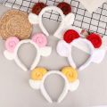 Cute Sheep Horn Plush Headband Lovely Plush Hair Band For Girls Hair Accessories ANLAN. 