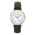 Korean Simple Retro Watch Glow-in-the-dark Belt Watch Lovely Little Fresh Female Dial Watch Gift 1Pcs. 